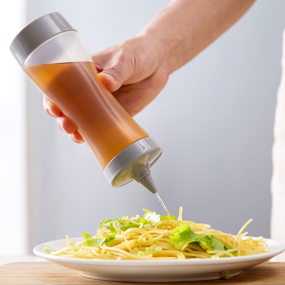 Condiment Squeeze Bottle - زجاجتان شفافتان قابلتان للضغط لحفظ الصلصات