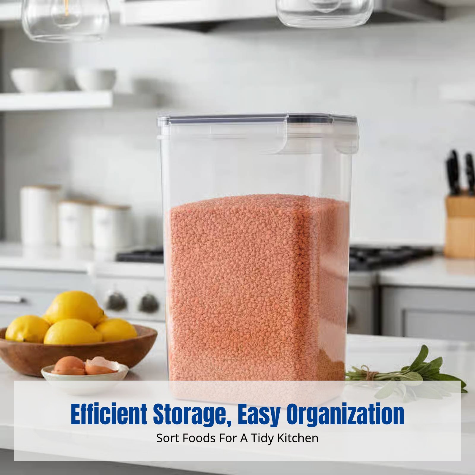 Food Storage Stackable Containers - مجموعة حاويات تخزين طعام محكمة الإغلاق،