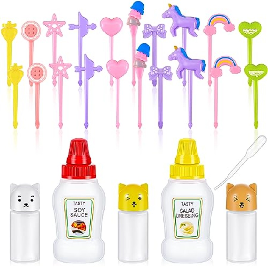 Condiment Squeeze Bottle - 26 قطعة من حاويات صلصة الصويا