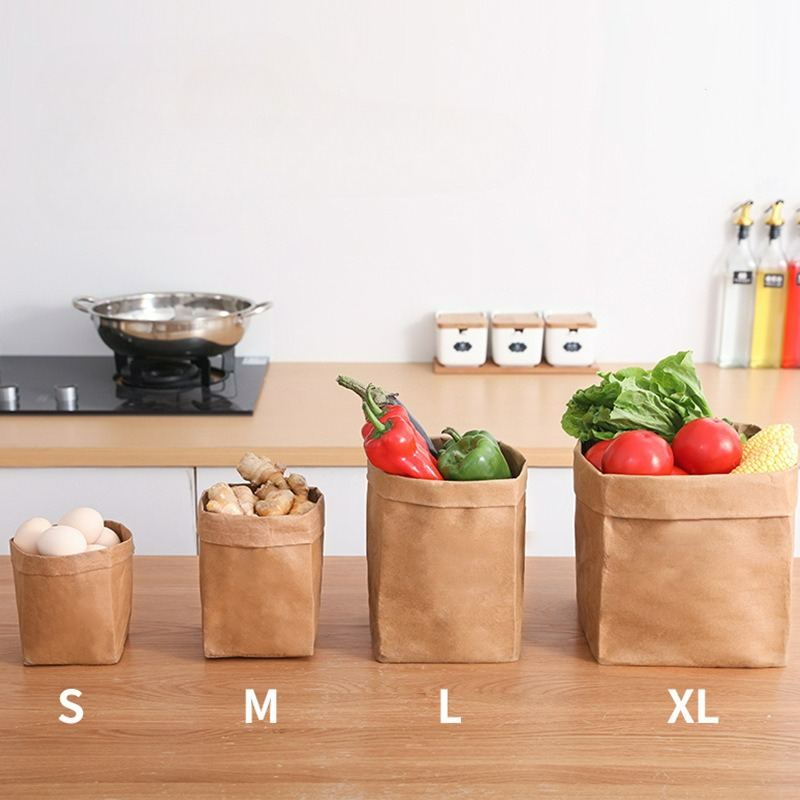 Food Storage Of Plants - أكياس ورقية قابلة للغسل وإعادة الاستخدام