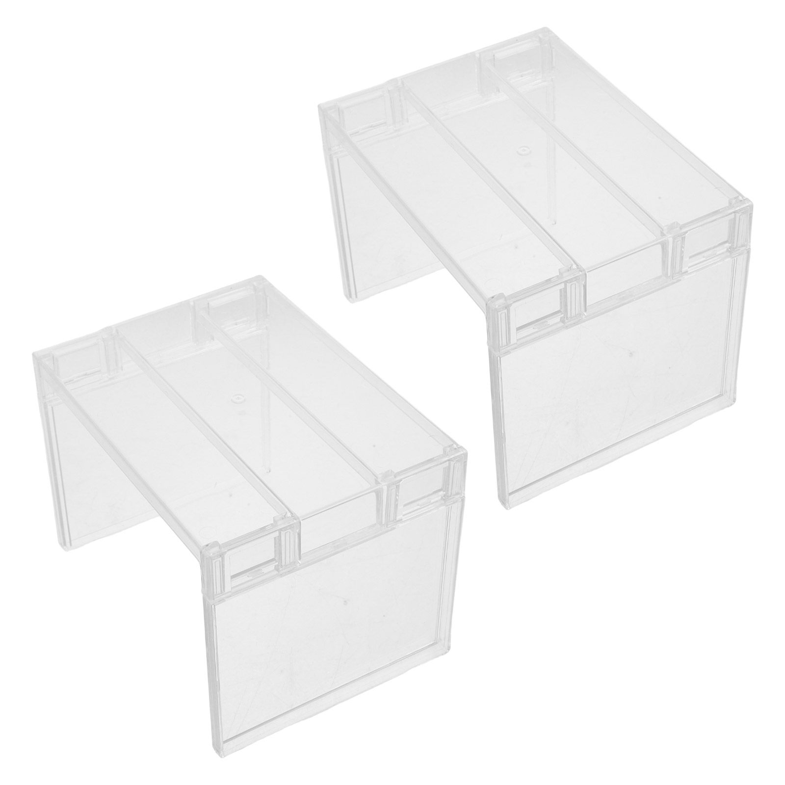Food Storage In Cabinets - قطعتان من رف تنظيم الثلاجة الشفاف،