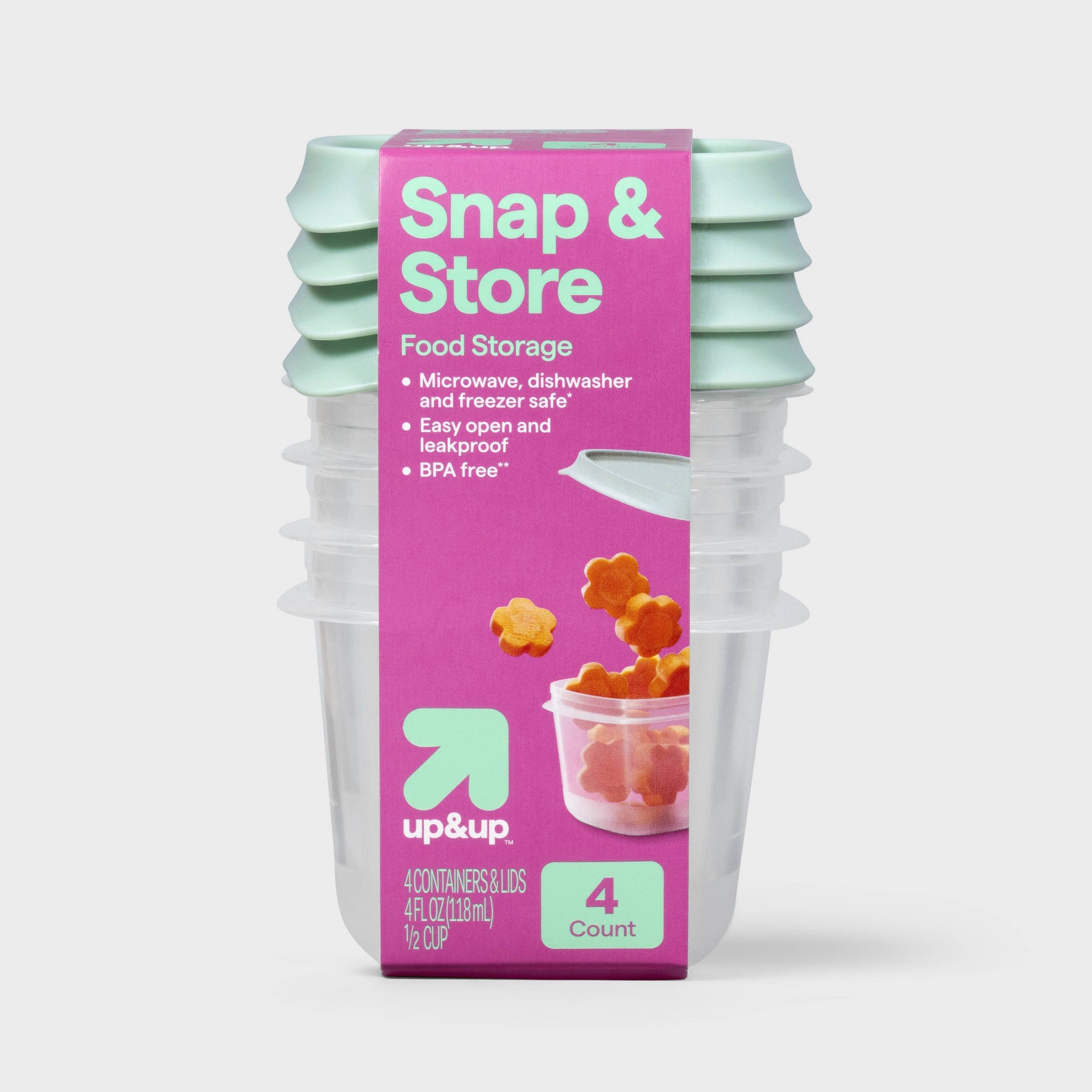 Food Storage Stackable Containers - حاويات تخزين طعام مربعة صغيرة سعة