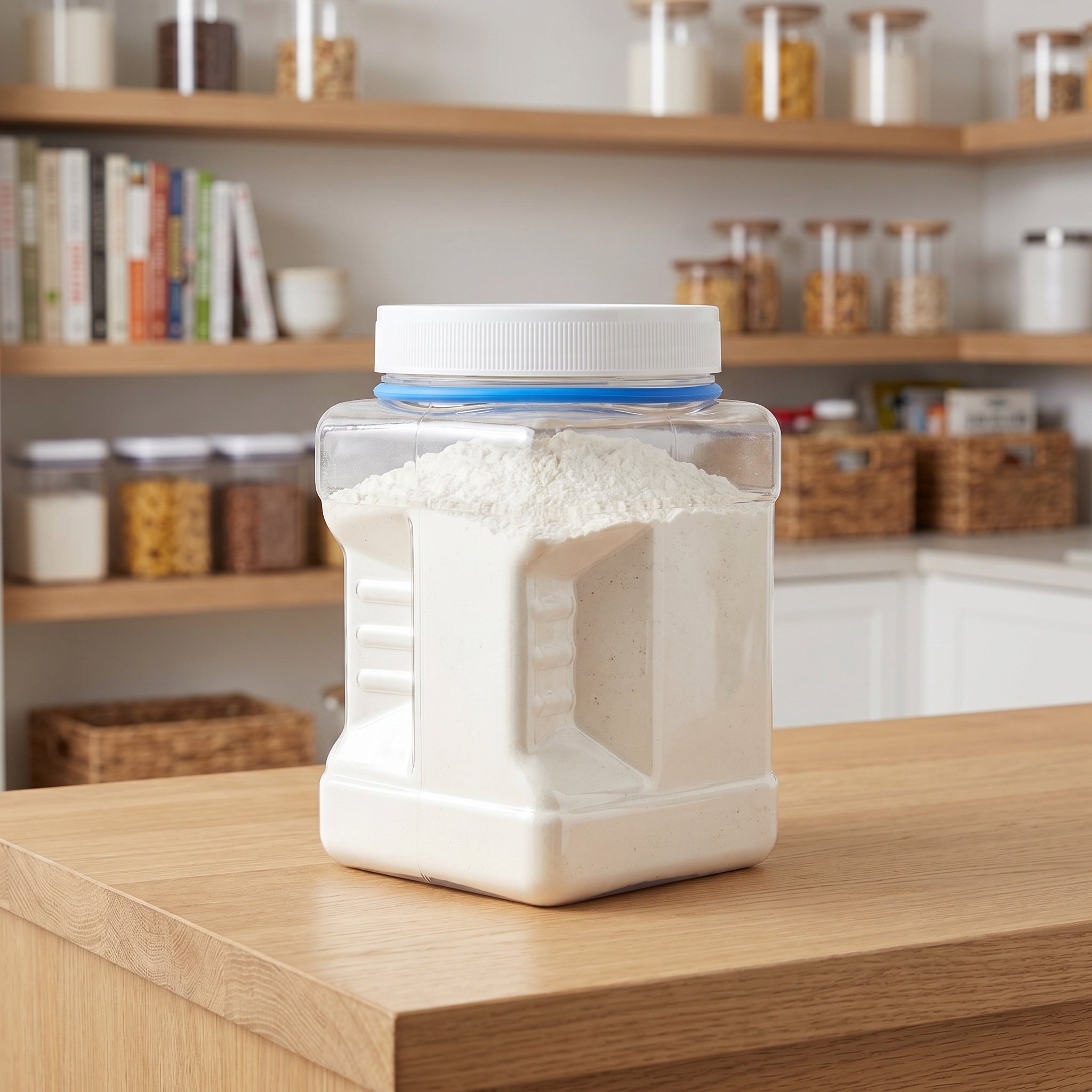 Food Storage Jars Airtight - 6 قطع من أوعية التخزين الشفافة