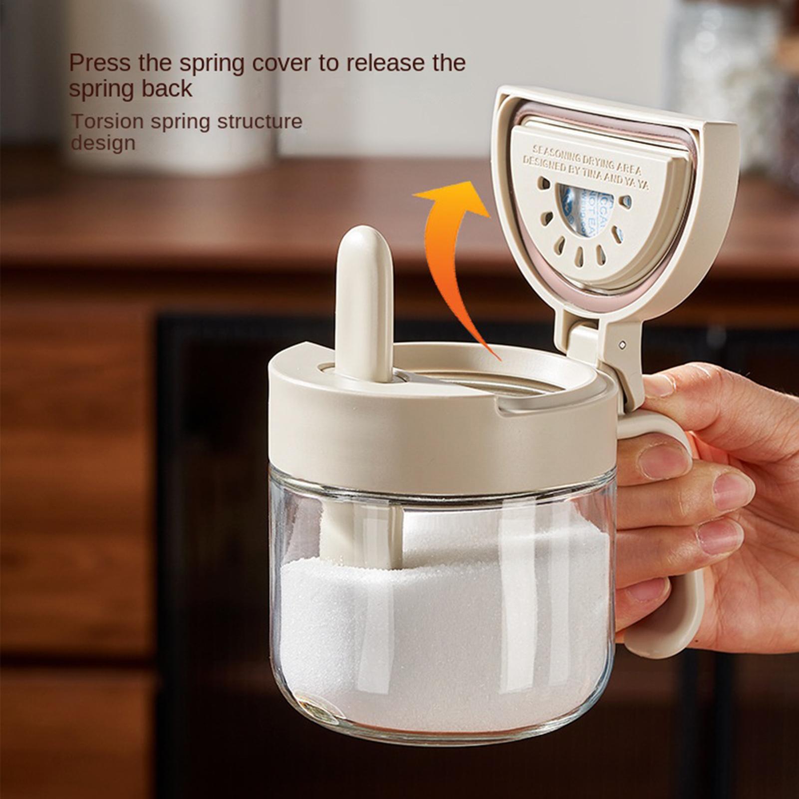 Food Storage Canister - وعاء توابل مانع للتسرب لتخزين الملح
