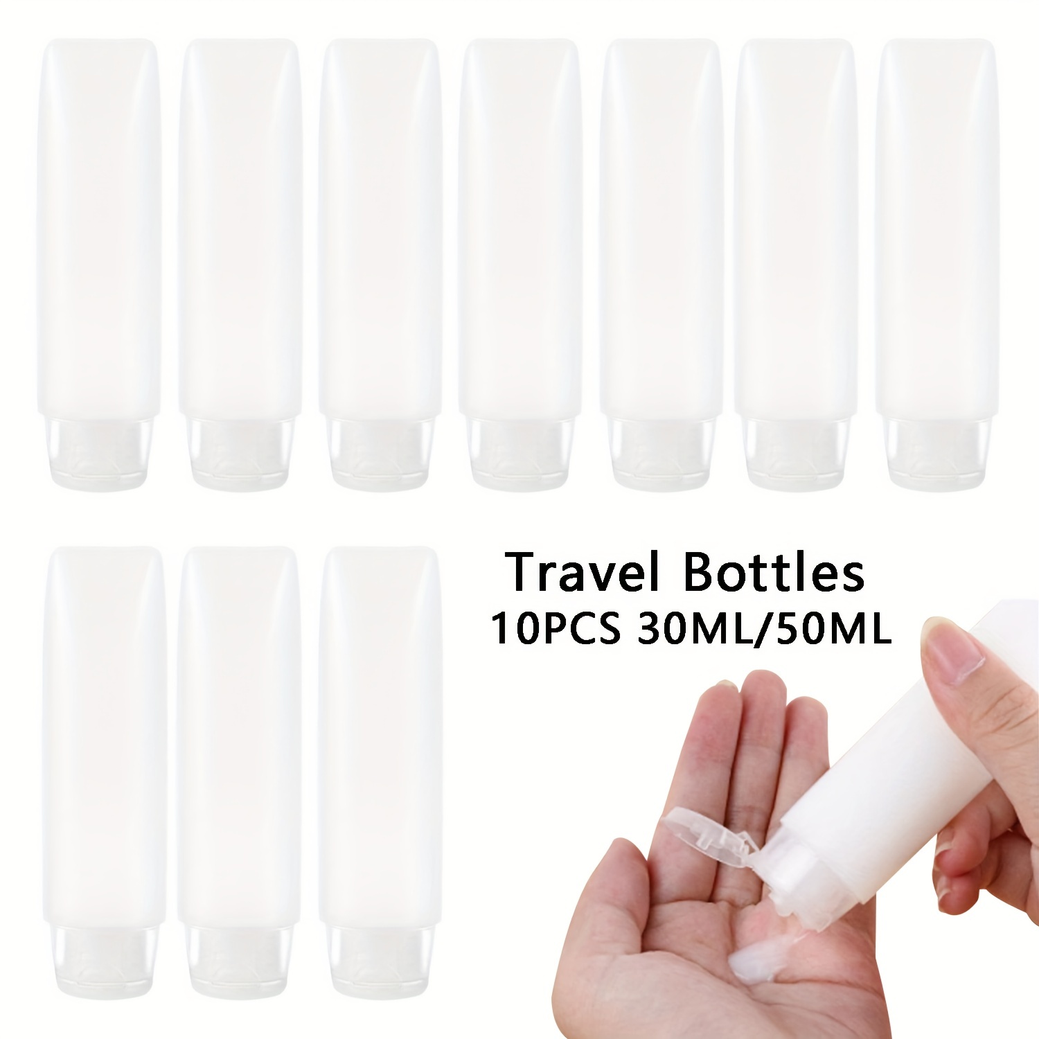 Condiment Squeeze Bottle - 10 قطع من زجاجات بلاستيكية فارغة