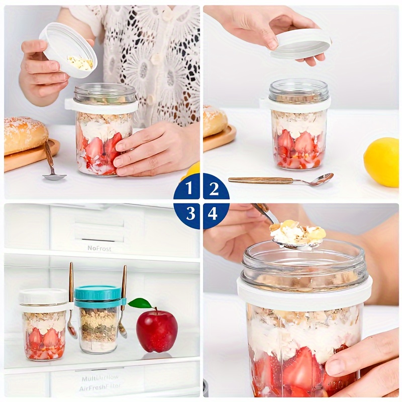 1 قطعة/2 قطعة كوب الشوفان الزج - مراجعة Food Storage Canister وسعره