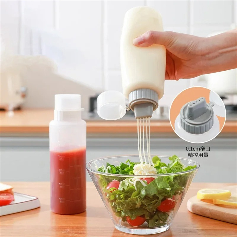 زجاجات ضغط للتوابل بخمس فتحات  - مراجعة Condiment Squeeze Bottle وسعره