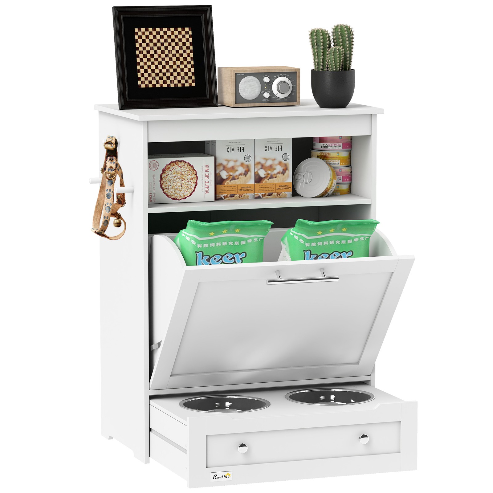 محطة تغذية الحيوانات الأليفة،  - مراجعة Food Storage In Cabinets وسعره
