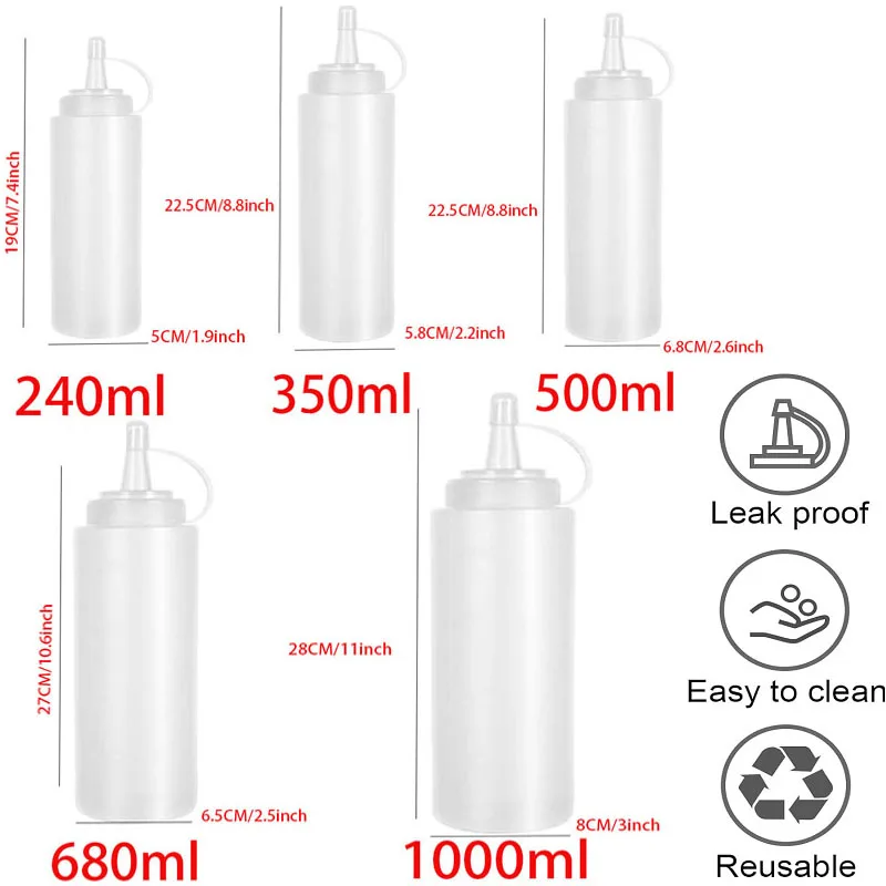 زجاجات ضغط كبيرة للتوابل مع فو - مراجعة Salad Dressing Bottle وسعره