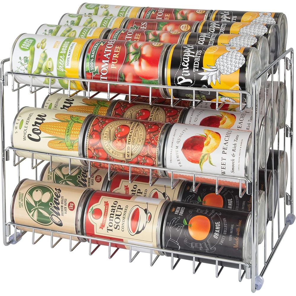 منظم علب بثلاث طبقات |   رف تخ - مراجعة Food Storage In Cabinets وسعره