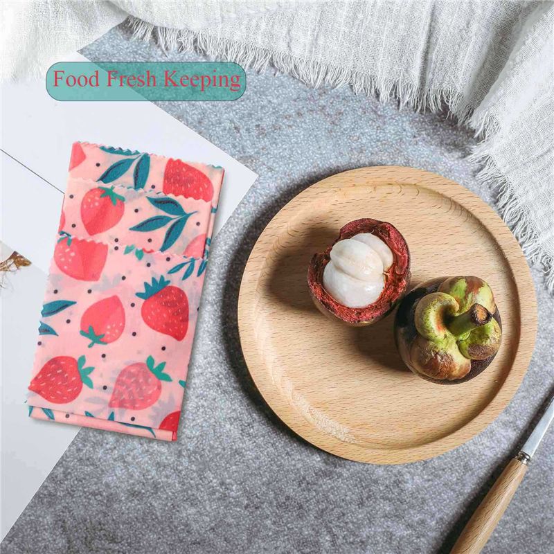 B62B-4Set غطاء قماشي من شمع ال - مراجعة Beeswax Food Wrap وسعره