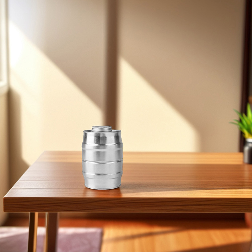 علبة قهوة معدنية على شكل برميل - مراجعة Food Storage Canister وسعره
