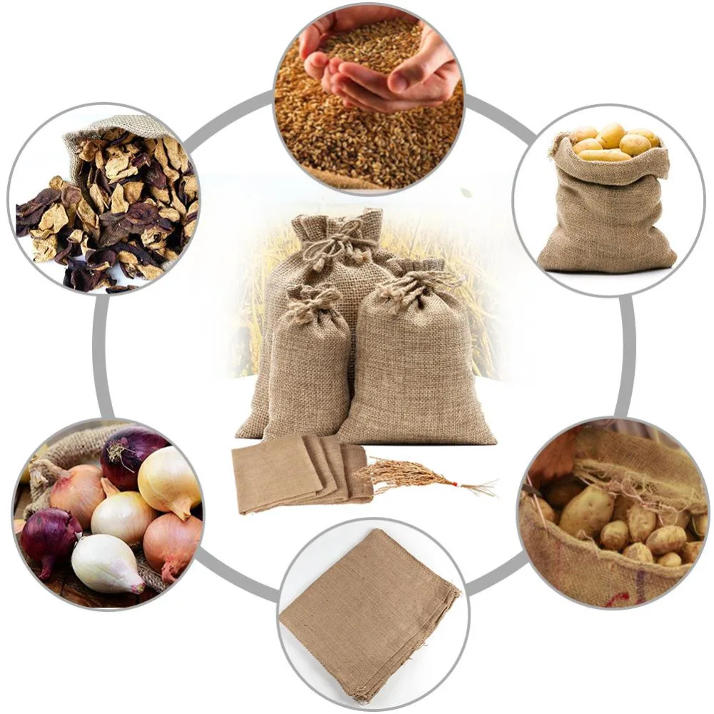 1 قطعة أكياس الخيش الجوت الطبي - مراجعة Food Storage In Roots وسعره