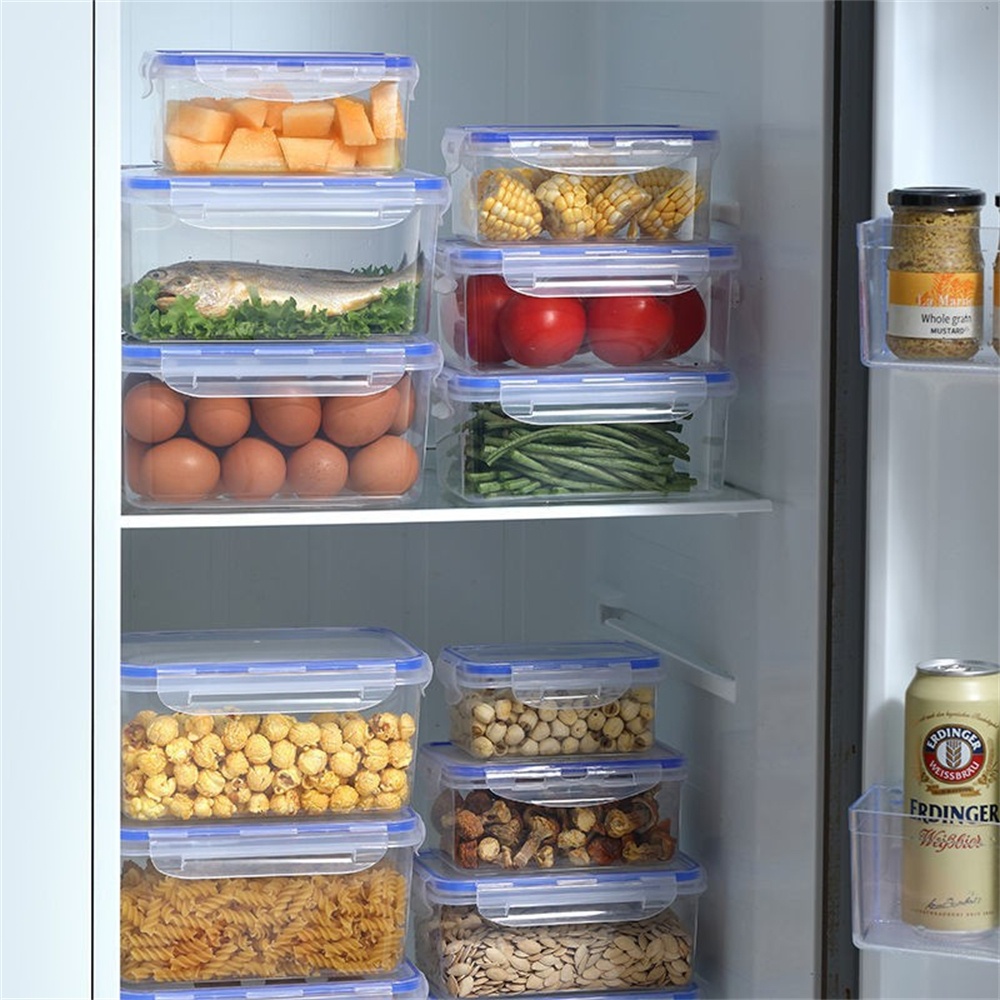 حاويات تخزين طعام شفافة 1/4 حج - مراجعة Food Storage Stackable Containers وسعره
