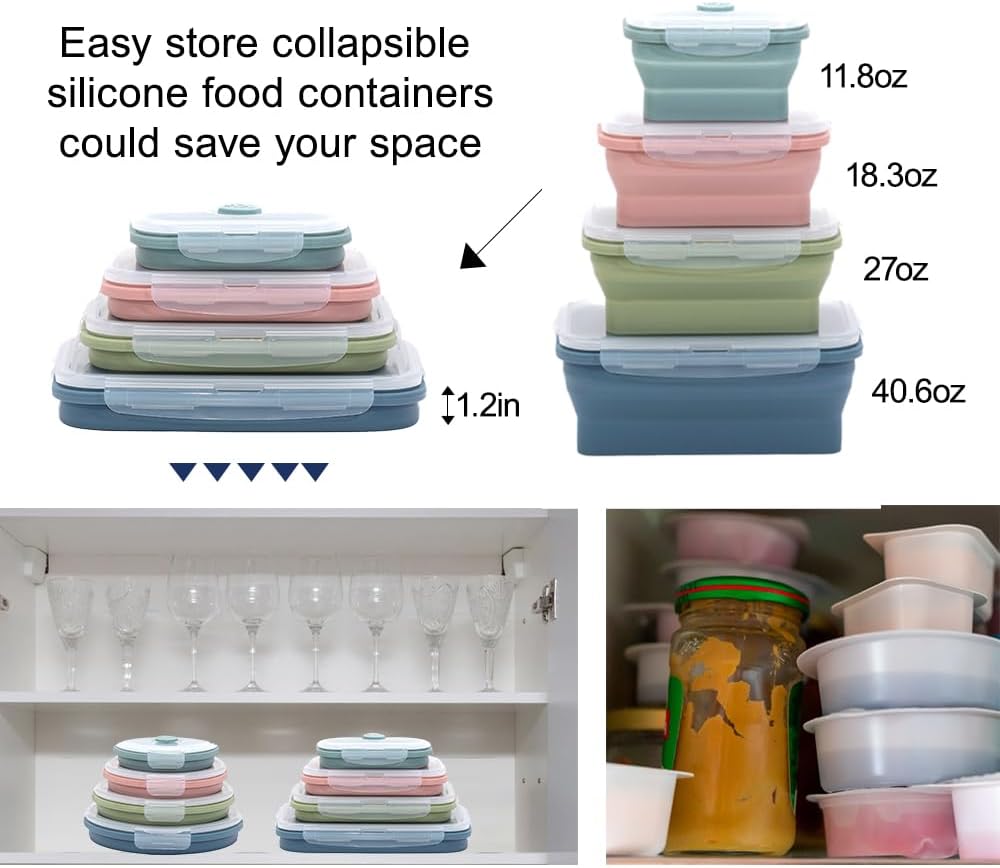 مجموعة حاويات تخزين الطعام الم - مراجعة Food Storage Silicone وسعره