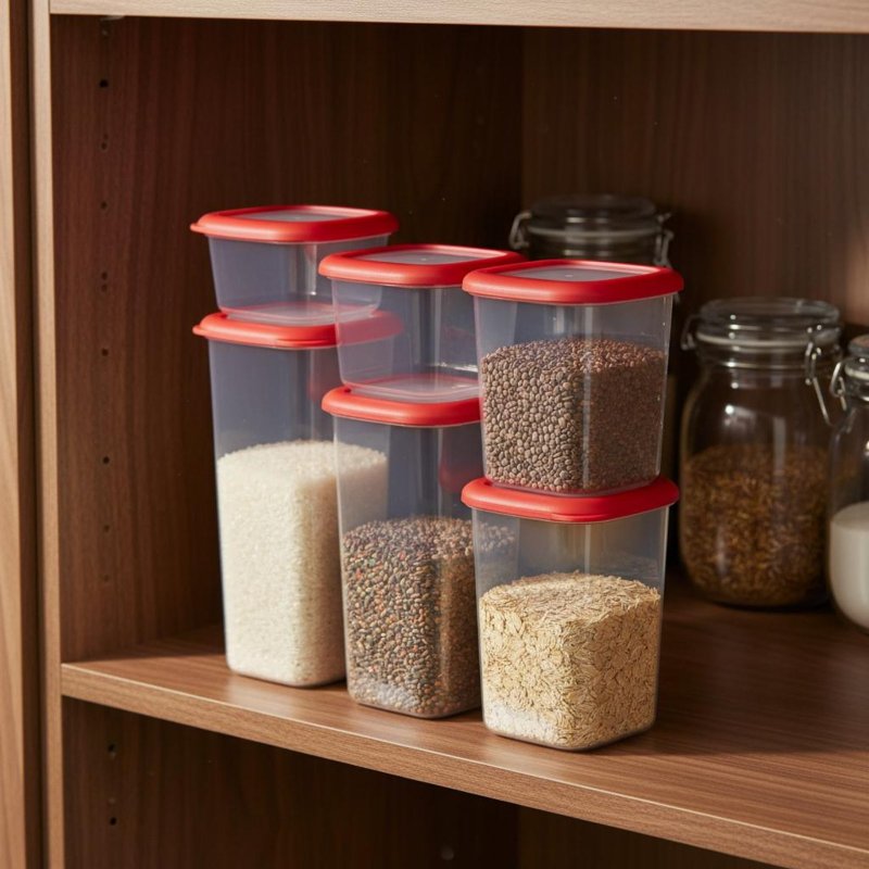 مجموعة من 6 حاويات تخزين طعام  - مراجعة Food Storage Canister وسعره