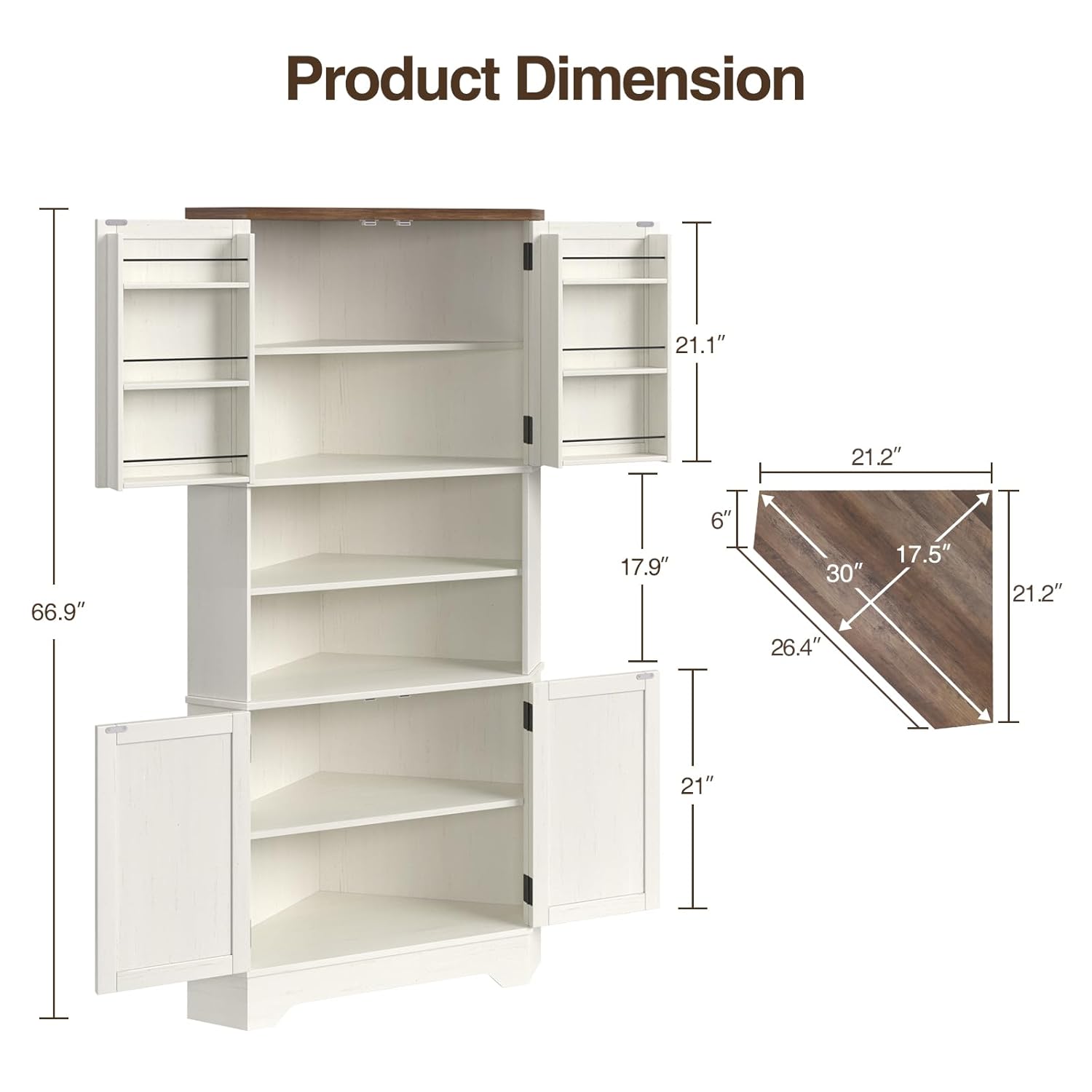 # خزانة زاوية، خزانة تخزين للم - مراجعة Food Storage In Cabinets وسعره