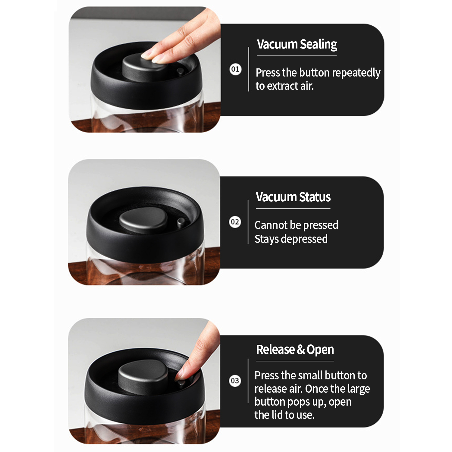 وعاء قهوة زجاجي محكم الإغلاق م - مراجعة Food Storage Canister وسعره