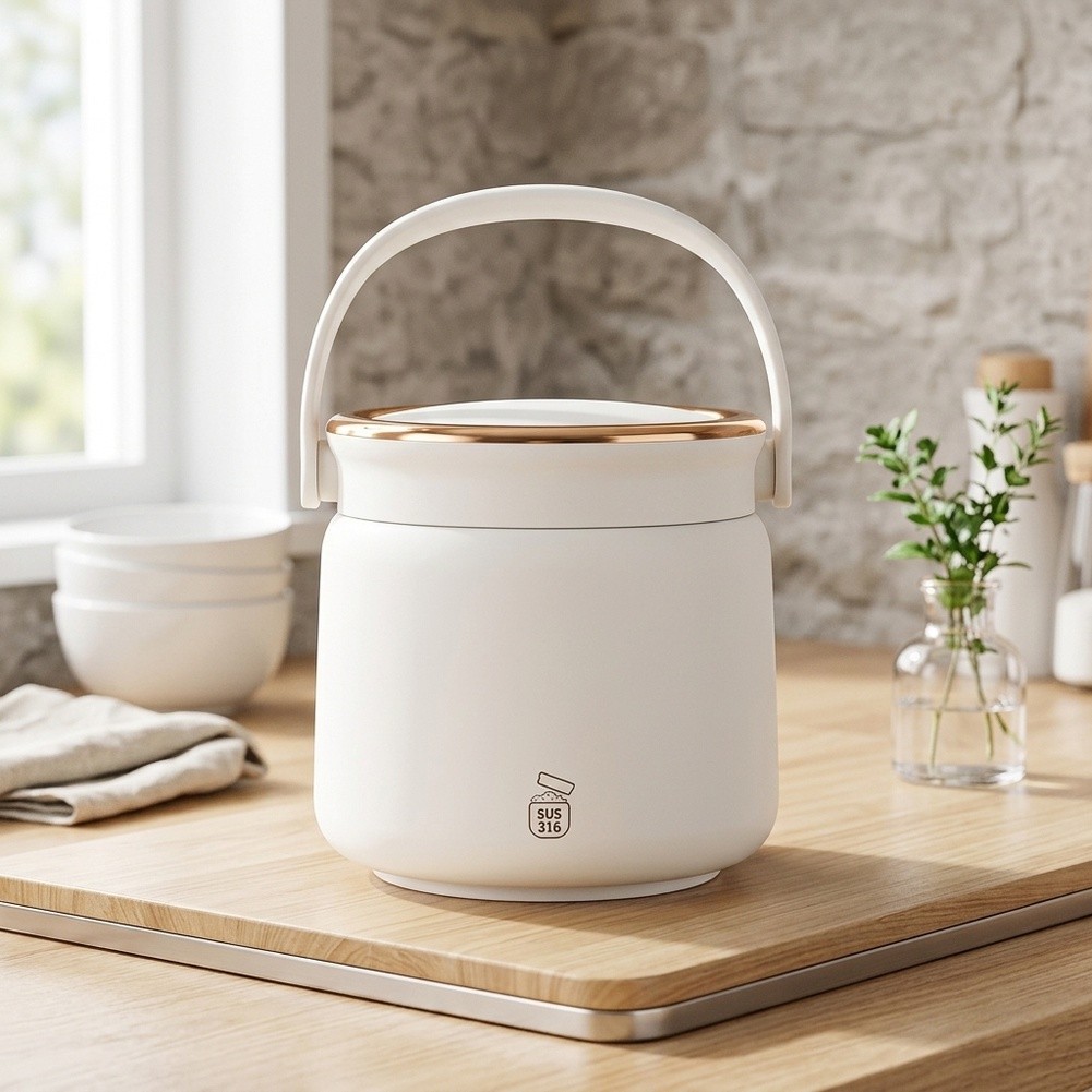 وعاء طعام معزول حراريًا بفتحة  - مراجعة Food Storage Keep Hot وسعره