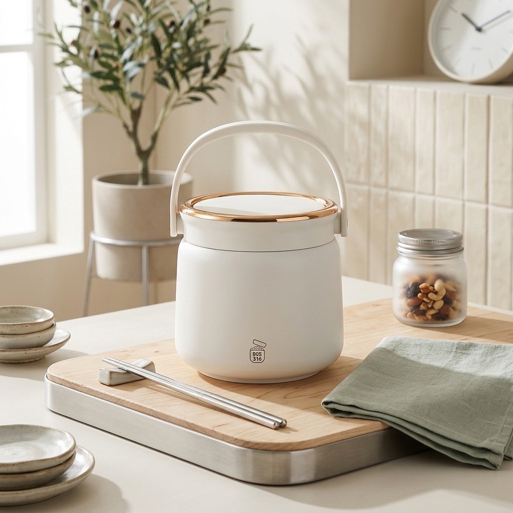 وعاء طعام معزول حراريًا بفتحة  - مراجعة Food Storage Keep Hot وسعره