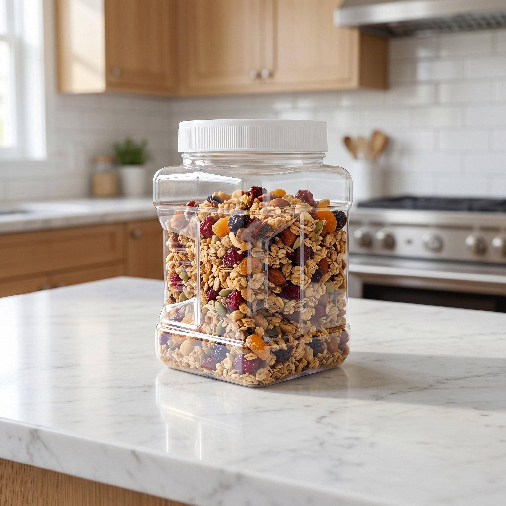 6 قطع من أوعية التخزين الشفافة - مراجعة Food Storage Jars Airtight وسعره