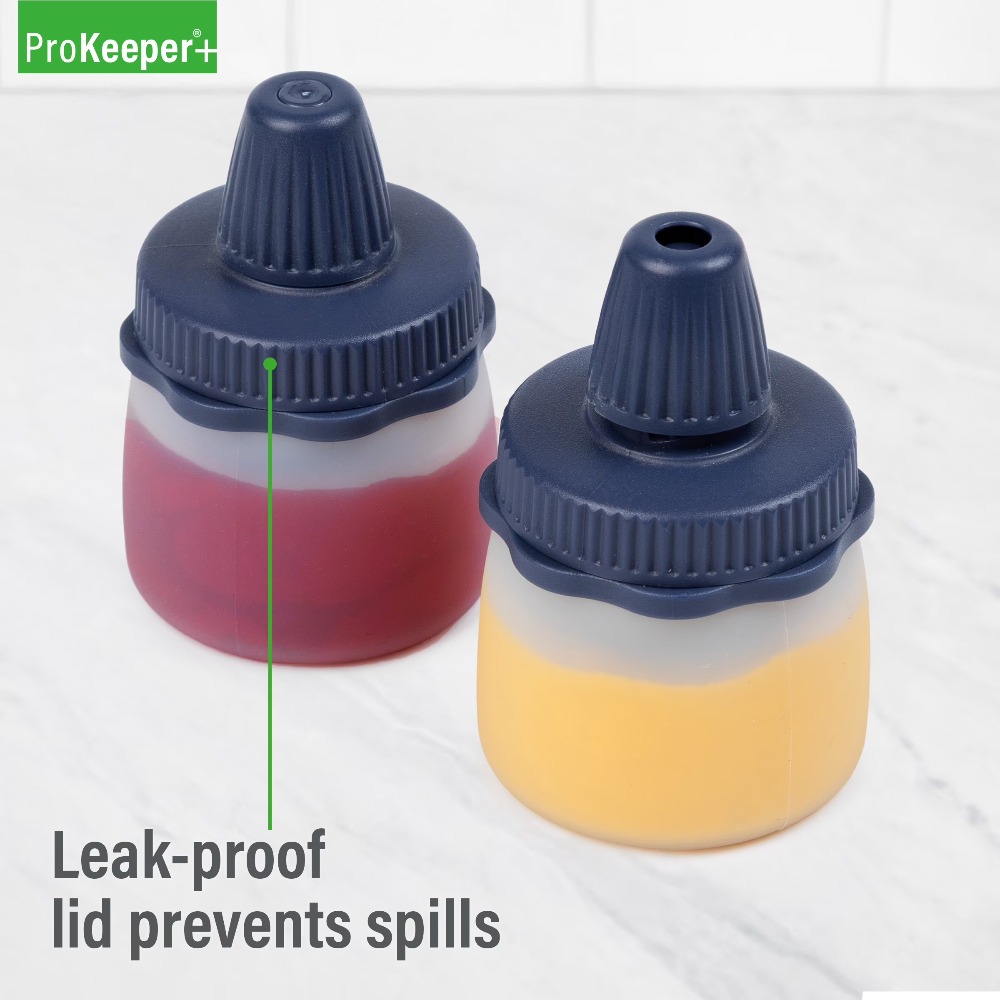 زجاجات سيليكون قابلة للضغط زرق - مراجعة Condiment Squeeze Bottle وسعره