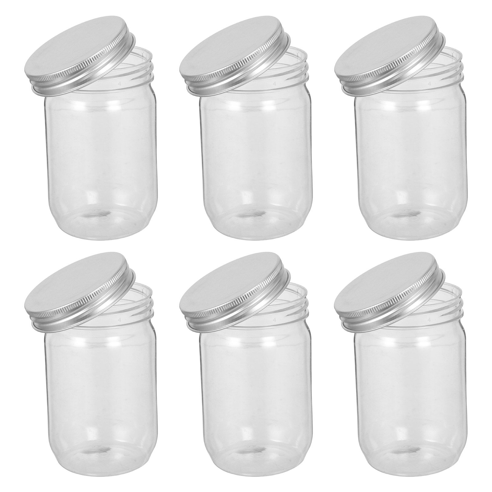 6 قطع من أوعية ميسون البلاستيك - مراجعة Food Storage Plastic Containers With Lids وسعره