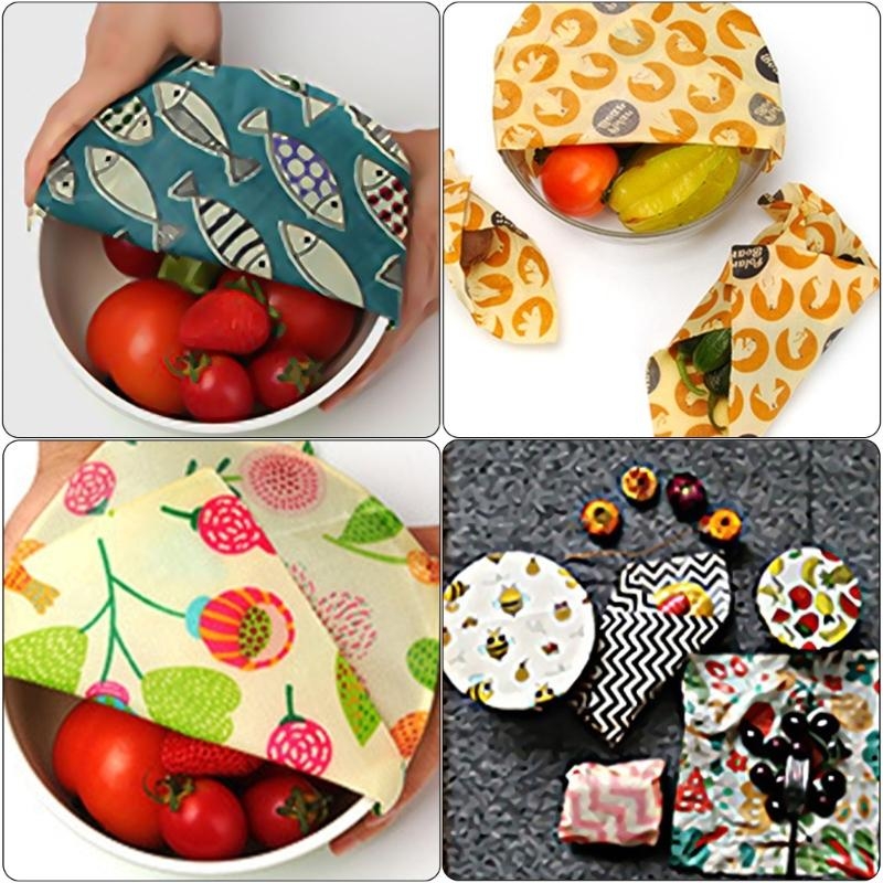 مجموعة قماش شمع العسل العملية  - مراجعة Beeswax Food Wrap وسعره