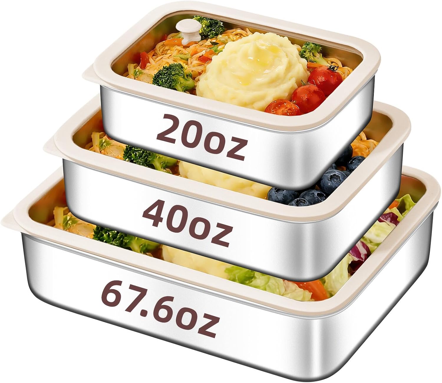 جيويودو: مجموعة من 3 قطع من حا - مراجعة Food Storage Silicone وسعره